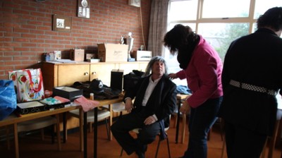 Als m'n haar maar goed zit?