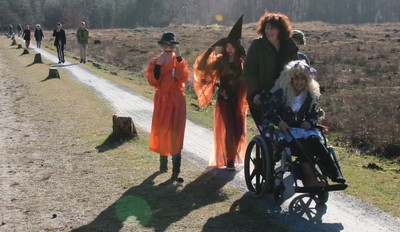 op weg naar de fotosessie