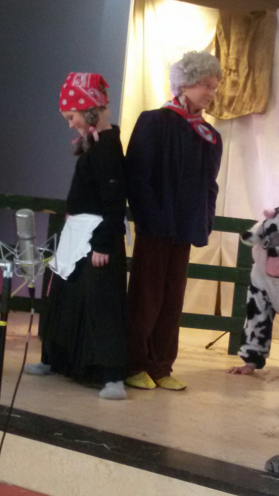 Boer en boerin in Bandenpech