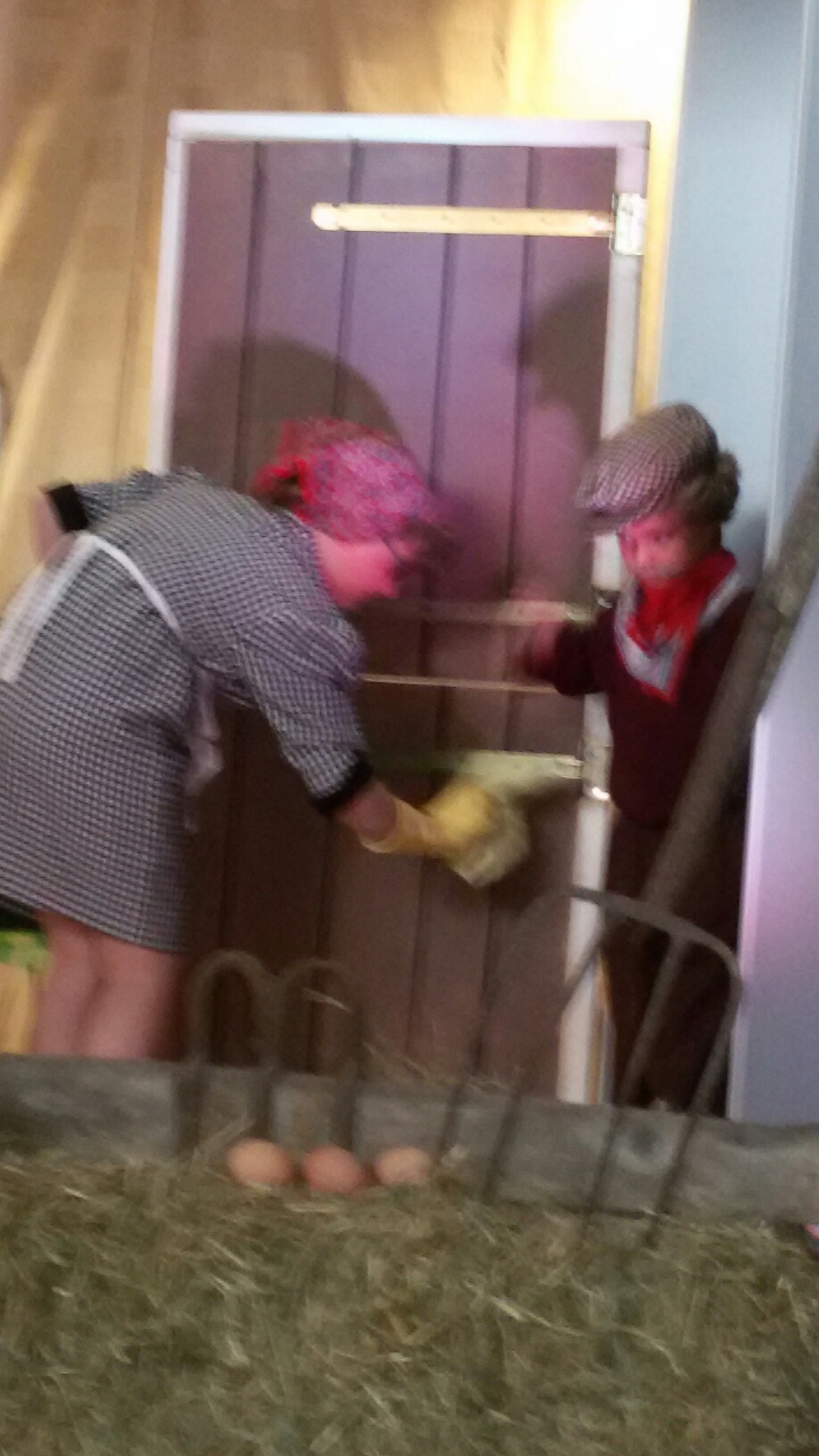 Boerin en boer in Paardenvijg